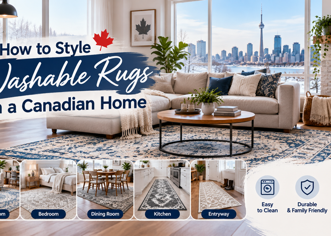 How to Style Washable Rugs in a Canadian Home