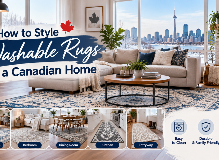 How to Style Washable Rugs in a Canadian Home